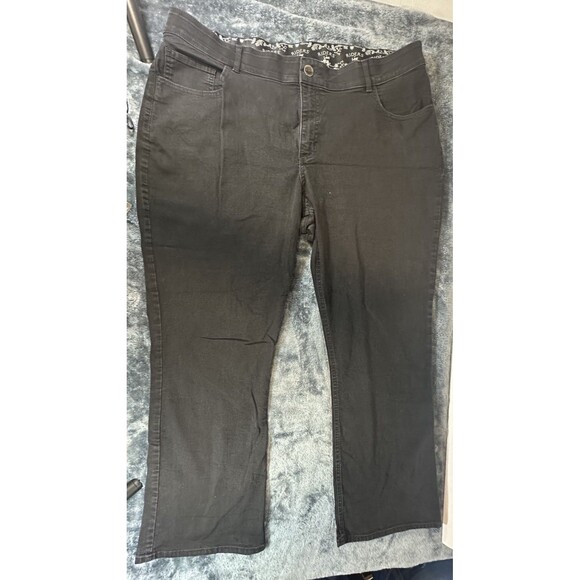 Riders by Lee Black Straight Leg Jeans Size 24 W - Picture 2 of 9